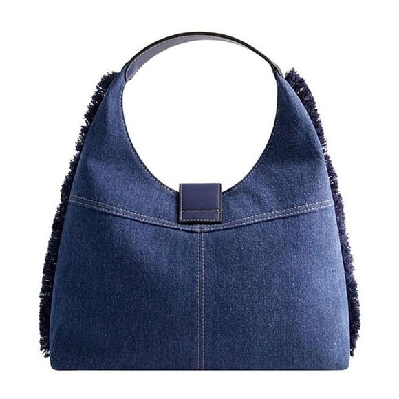 NEW True Religion Denim Hobo Handbag - Picture 2 of 6